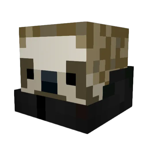 TopMinotaur Minecraft avatar head, 3D render