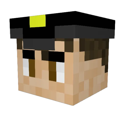TopOspreyGunner Minecraft avatar head, 3D render