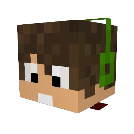 TopOuSutia Minecraft avatar head, 3D render