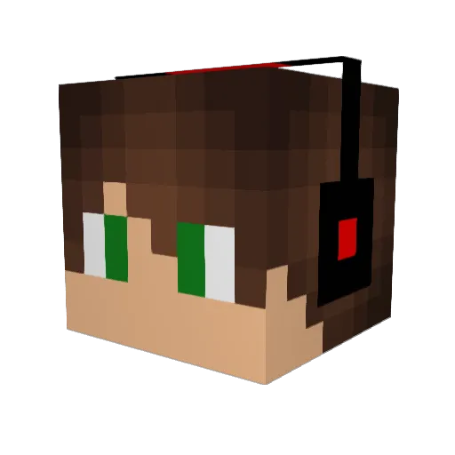 TopSniper12081 Minecraft avatar head, 3D render