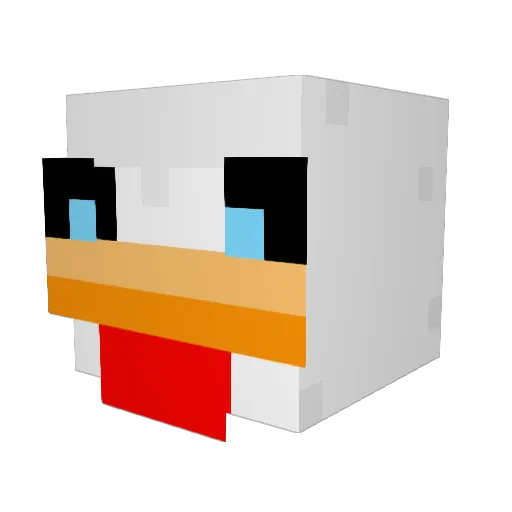 TopTaco Minecraft avatar head, 3D render