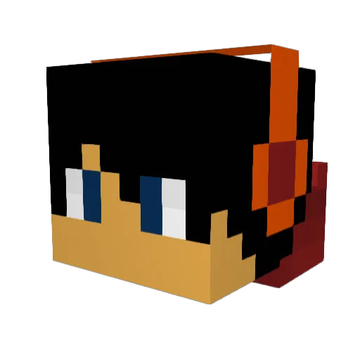 TopTierAlejandre Minecraft avatar head, 3D render