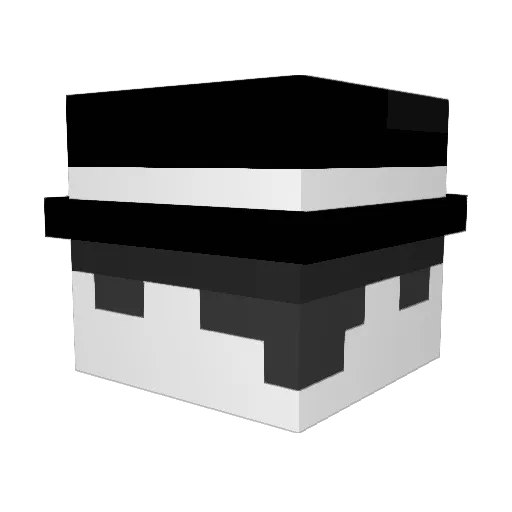 TopTophatter Minecraft avatar head, 3D render