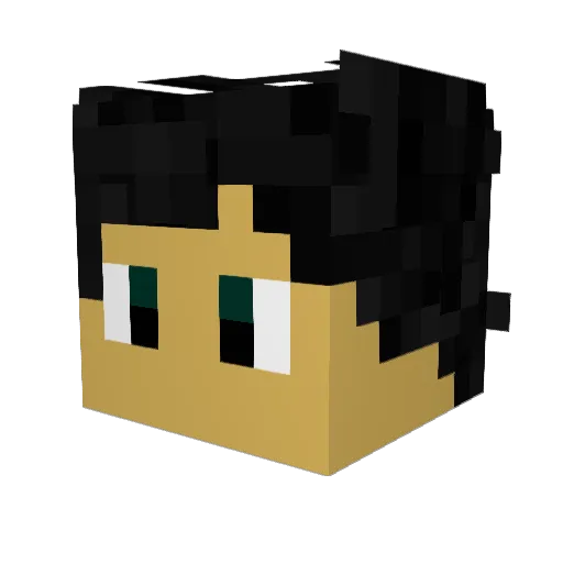 TopTyrGaming Minecraft avatar head, 3D render