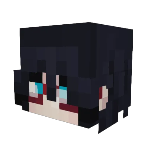 TopWings Minecraft avatar head, 3D render
