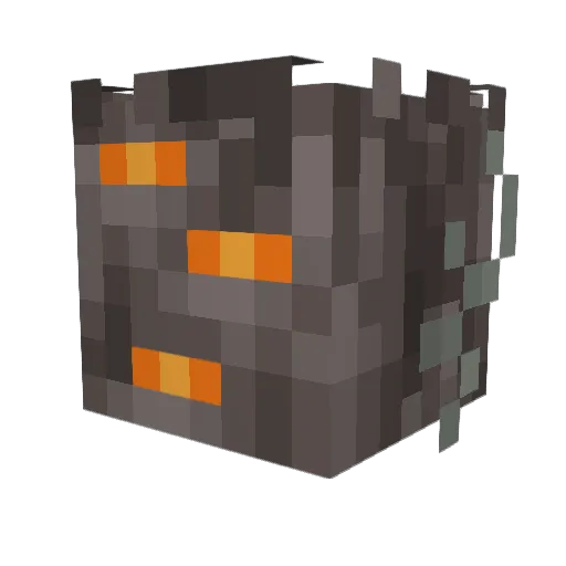 TopXD_ Minecraft avatar head, 3D render