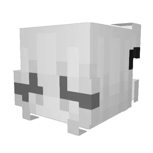 Topada Minecraft avatar head, 3D render