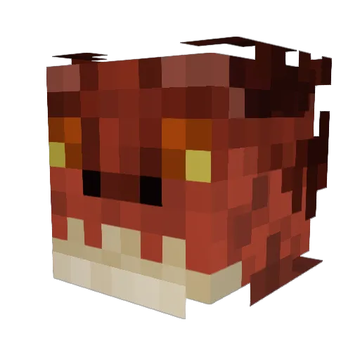 TopazDragon258 Minecraft avatar head, 3D render