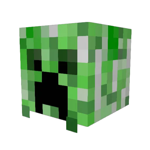 TopazMaster Minecraft avatar head, 3D render