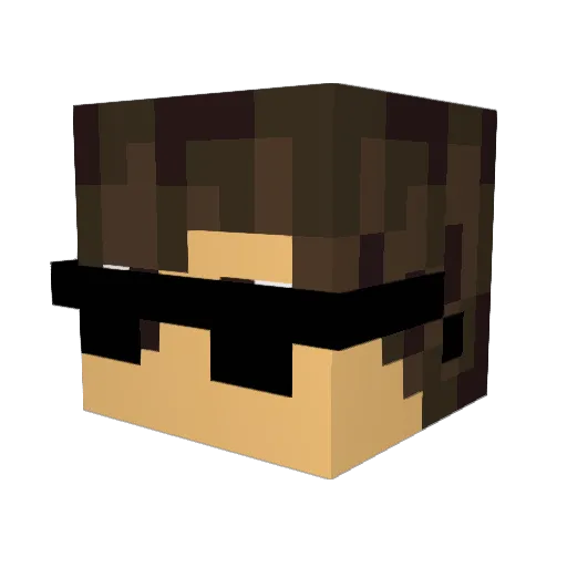 TopazPegasus418 Minecraft avatar head, 3D render