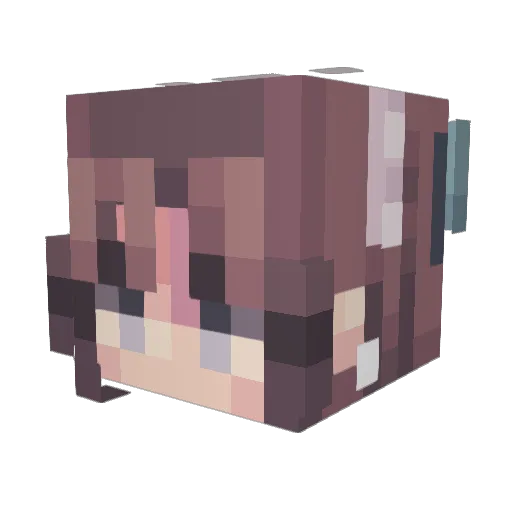 Topaz_Flame Minecraft avatar head, 3D render