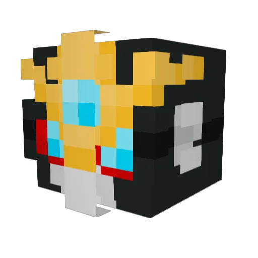Topazspitfire Minecraft avatar head, 3D render
