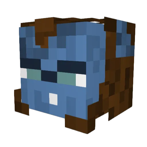 Topazzia Minecraft avatar head, 3D render