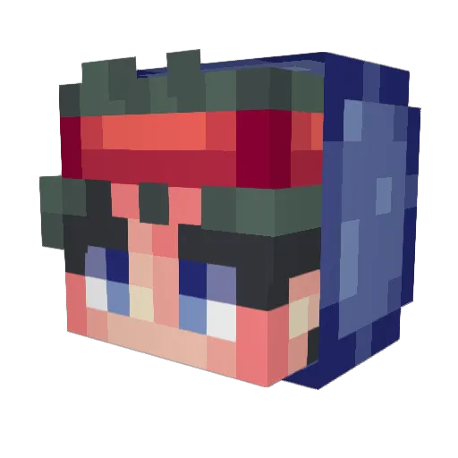 Toper3214 Minecraft avatar head, 3D render