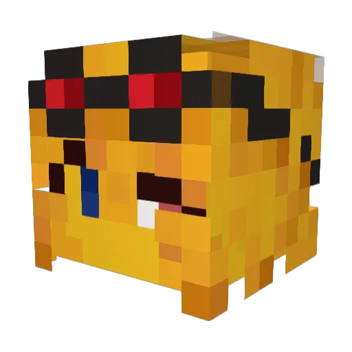TophatNo0b Minecraft avatar head, 3D render