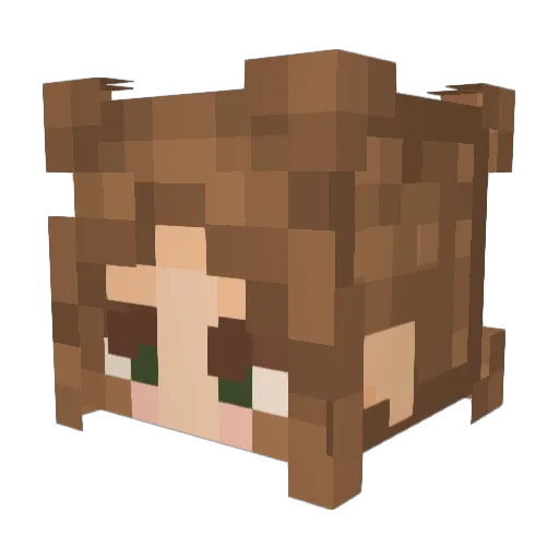 Tophatpig316 Minecraft avatar head, 3D render