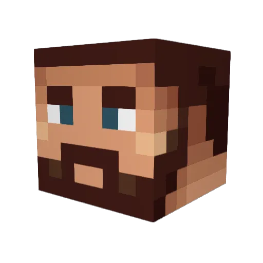 TopherB03 Minecraft avatar head, 3D render