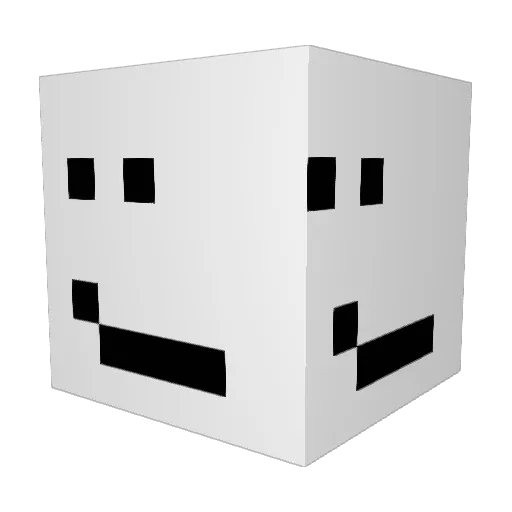 TopherB80 Minecraft avatar head, 3D render