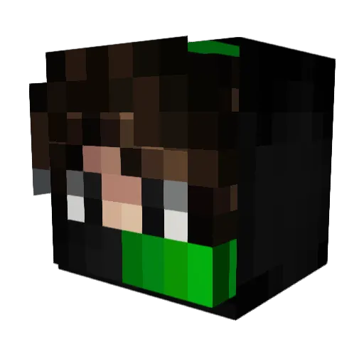 Topher_H Minecraft avatar head, 3D render