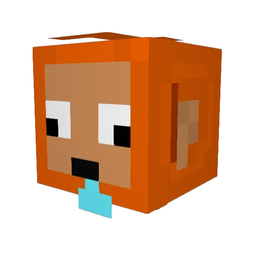 Topher_Wuz_Here Minecraft avatar head, 3D render