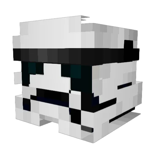 Tophx Minecraft avatar head, 3D render