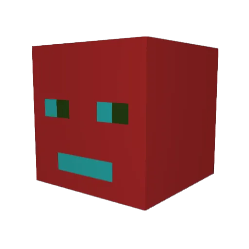 Tophxzz Minecraft avatar head, 3D render
