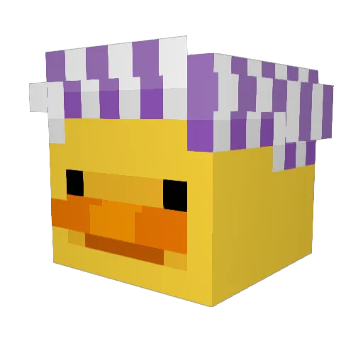 Topikz Minecraft avatar head, 3D render