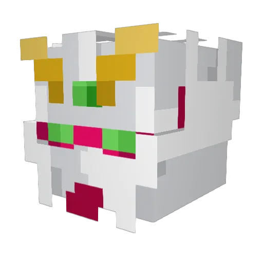 Topiu5 Minecraft avatar head, 3D render