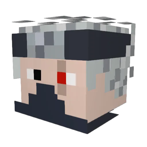 TopmassMC Minecraft avatar head, 3D render