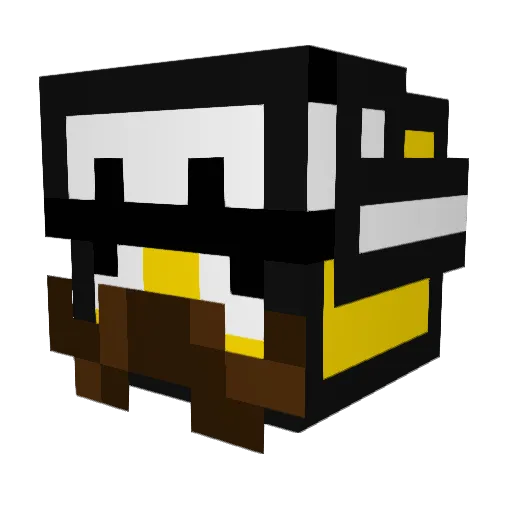 Topogi Minecraft avatar head, 3D render