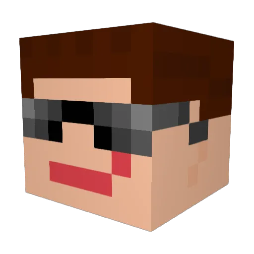 Topol007 Minecraft avatar head, 3D render