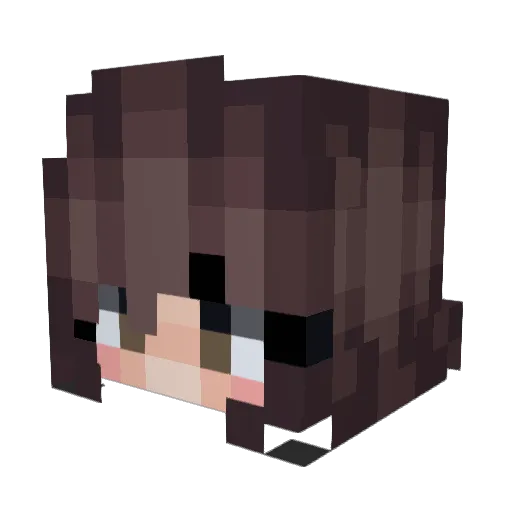 Topolinooo Minecraft avatar head, 3D render
