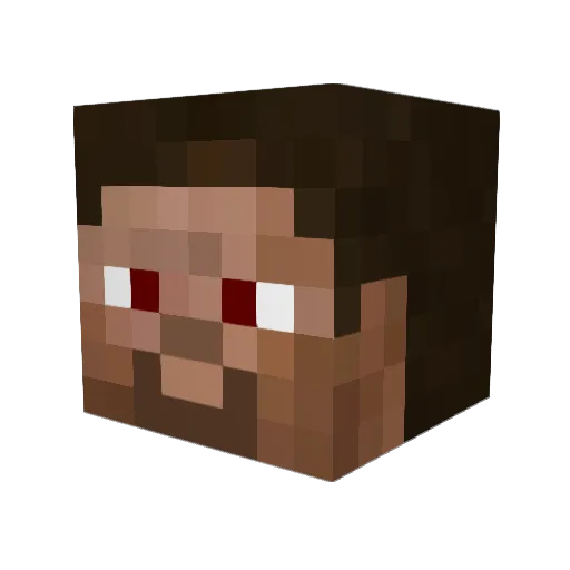 Topolopo Minecraft avatar head, 3D render