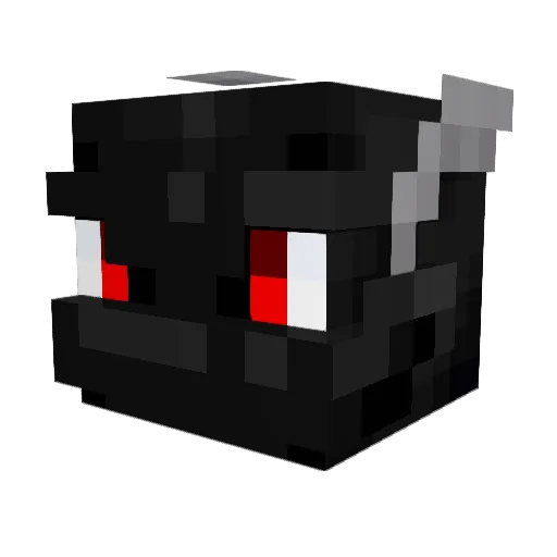 Topou Minecraft avatar head, 3D render