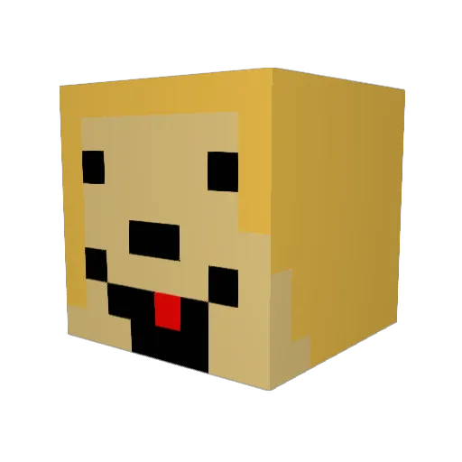 Topp112 Minecraft avatar head, 3D render