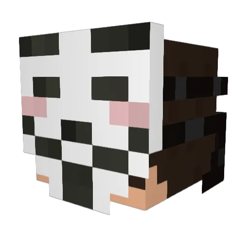 Topparfum_fr Minecraft avatar head, 3D render