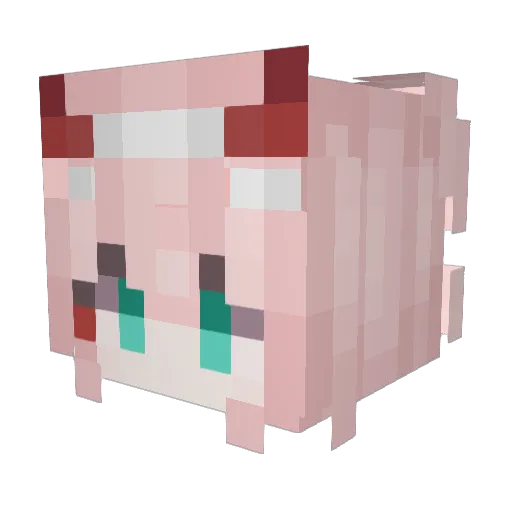 Toppie432 Minecraft avatar head, 3D render