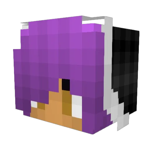 ToppleTheNun Minecraft avatar head, 3D render
