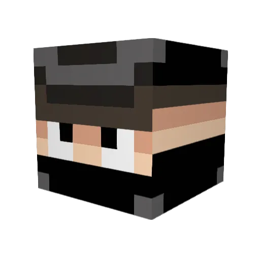 Tops_11 Minecraft avatar head, 3D render