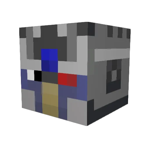 Topshaco Minecraft avatar head, 3D render