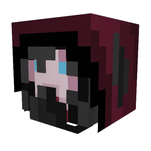 Topsy168 Minecraft avatar head, 3D render