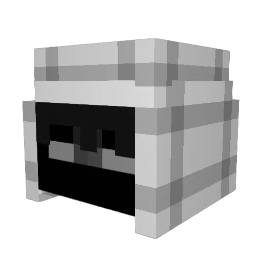 Topuri4_ Minecraft avatar head, 3D render