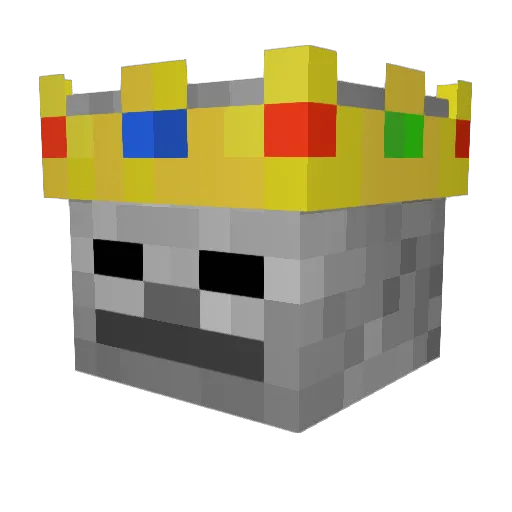 Topwolf_ Minecraft avatar head, 3D render