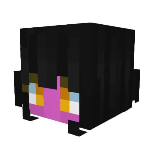 Topyright Minecraft avatar head, 3D render