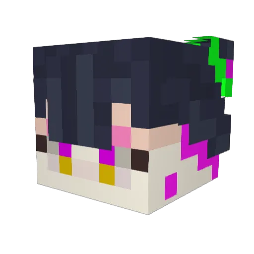 ToqMICR Minecraft avatar head, 3D render