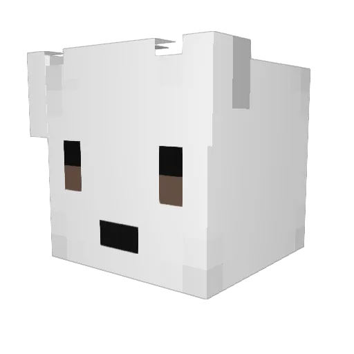 Toqetic Minecraft avatar head, 3D render
