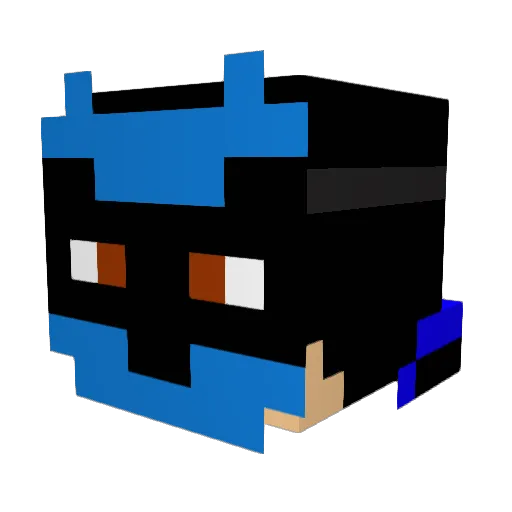 ToqqleKxnq Minecraft avatar head, 3D render