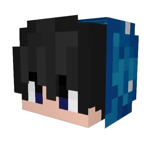 Tor4ushka Minecraft avatar head, 3D render
