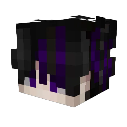 TorETee Minecraft avatar head, 3D render