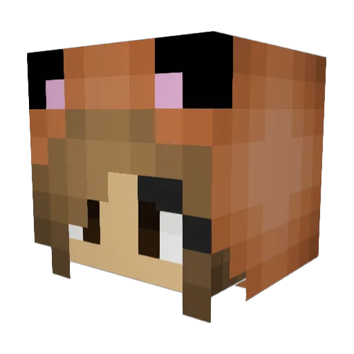 Tor_Ito Minecraft avatar head, 3D render